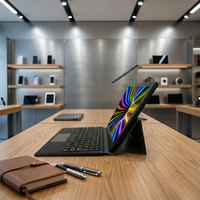 Tablette Windows 10,1 pouces dernière version 2026 avec écran tactile capacitif, étui clavier 2-en-1, 8 Go + 512 Go, double caméra, Wi-Fi, Windows Home
