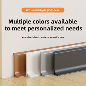 Self-Adhesive Easy Installation PVC <strong>Skirting</strong> <strong>Board</strong> /waterproof <strong>Flexible</strong> Wall Base for Hotels, Apartments Factory Supply - Product Image 1