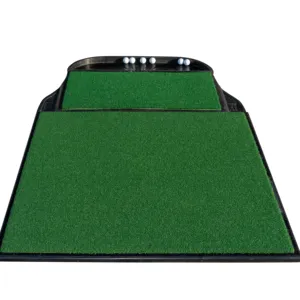 YGT Combined Golf Hitting Mat Driving range mat with rubber base and ball tray