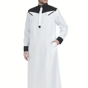 Oriente Medio Marruecos Dubai Batas Ropa de hombre musulmán Batas Arabia Saudita Nación Vestido Juba Thobe Batas de hombre
