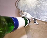 Cubo de Cerveza Galvanizado Corona Extra de Acero Inoxidable de Alta Calidad con Abrebotellas Integrado