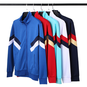 Logo personnalisé pour hommes, vêtements d'entraînement de football et de jogging, ensemble de 2 pièces, maillot de football à fermeture éclair et design réfléchissant, survêtements à demi fermeture éclair - Product Image 6