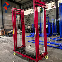 Plateforme élévatrice électrique pour échafaudage, hauteur de travail 15 m, capacité 0,5 tonne, échafaudage mobile pliable pour la construction
