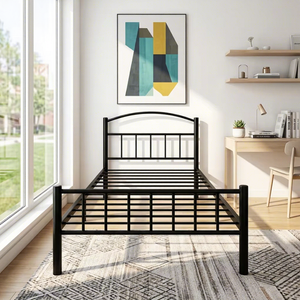 Muebles para Apartamentos Pequeños <span class=keywords><strong>Ikea</strong></span>, Estructura de <span class=keywords><strong>Cama</strong></span> de Metal Resistente - Product Image 2