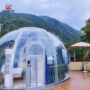 Zone scénique lac eau romantique Restaurant PC tente <span class=keywords><strong>transparente</strong></span> ciel étoilé Fang sommet de la <span class=keywords><strong>montagne</strong></span> camping maisons à bulles - Product Image 4