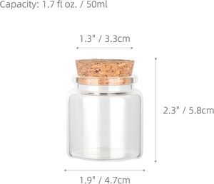 Venta al por mayor STELLAR PATH DIY Vaso Transparente Ámbar Verde Gris Contenedor Vacío de 4oz 100ml Tarro de Vidrio para Velas con Tapa de Corcho Resistente al Calor - Product Image 3
