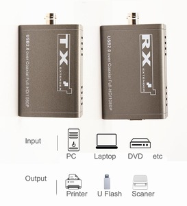 USB 2,0 Extender sobre Coaxial <span class=keywords><strong>SDI</strong></span> BNC Cable de <span class=keywords><strong>50m</strong></span> para PC CÁMARA DE CCTV soporte de Windows 7 8 10 Mac OS - Product Image 2