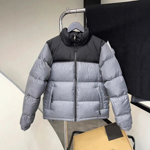 Nieuwe stijlen herenjassen, Europese en Amerikaanse lange gewatteerde jassen met opstaande kraag, warme donsjassen en wijde broodjassen - Product Image 4