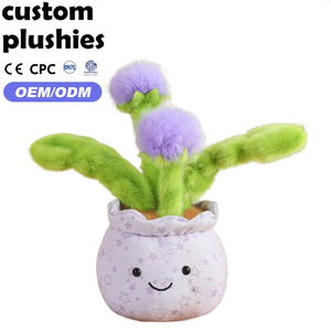 Vendita Diretta dalla Fabbrica: Giocattolo Peluche a Forma di Pianta di Dente-de-giorno con Faccina Sorridente, Regalo per Decorazione Ufficio - Product Image 1