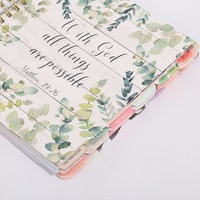 Carnets de notes personnalisés, agenda, journal non daté, planificateur quotidien et hebdomadaire avec onglets d'indexation