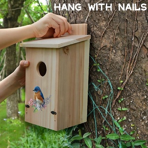 Weerbestendig Vogel Huis Met Out Deur En <span class=keywords><strong>Predator</strong></span> Guard Voor Buitenshuis Opknoping - Product Image 4
