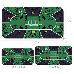Mantel de Póker de 180*90cm para Casino, Tapete de Goma para Craps, <span class=keywords><strong>Texas</strong></span> Hold'em, Fieltro, Bolsa de Hombro, Accesorios para Entretenimiento - Product Image 4