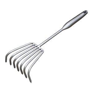 Râteau agricole en acier inoxydable à dents fines pour le désherbage et le travail du sol - Product Image 1