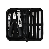 Nuevo Kit de Pedicura de Acero Inoxidable de 7 Piezas, Cortaúñas para Uñas Encarnadas, Juego de Cortaúñas Giratorio de 360 Grados, Venta al por Mayor