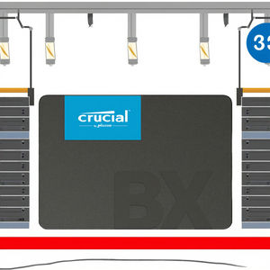 <span class=keywords><strong>Crucial</strong></span> <span class=keywords><strong>BX500</strong></span> 480GB 2,5 \ "SATA Unidad interna de estado sólido para escritorio Nuevo producto (CT480BX500SSD1) - Product Image 2