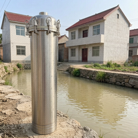 Filtre à eau par ultrafiltration Cheero 254-40000L/H pour toute la maison, utilisation extérieure, en acier inoxydable 304, membrane lavable en PVDF