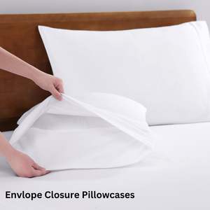 Juego de sábanas Queen blancas de algodón 300T 100% personalizado, juego de sábanas de bolsillo profundo para Hotel - Product Image 3