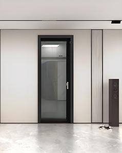 Puerta Interior Abatible Moderna de PVC, Directo de Fábrica, Superficie Acabada Impermeable para Cocina y Baño en <span class=keywords><strong>Apartamentos</strong></span>, Apertura Manual - Product Image 4