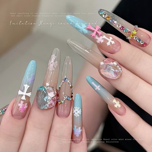 Decoración de Uñas de Alta Calidad, Piedras de Cristal Redondas Mini con Base Plana, Mezcla de Colores, Brillantes, Blancas, para Arte de Uñas - Product Image 3