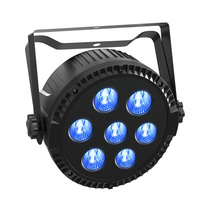 Luz LED PAR 7x4W con Efecto Arcoíris RGBW 4 en 1, Adecuada para Escenarios, Discotecas, DJ, Bodas y Otras Ocasiones, Iluminación PAR