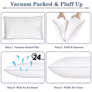 Confortable et sans allergie, <span class=keywords><strong>duvet</strong></span> en Polyester, Alternative, <span class=keywords><strong>sensation</strong></span> de Micro-Gel en Fiber, <span class=keywords><strong>oreiller</strong></span> d'hôtel - Product Image 6