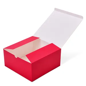 売れ筋製品8x8x4インチホワイトギフトボックス蓋付き花嫁介添人提案ボックスプレゼント用