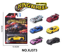 Lot de 6 mini-voitures de course en plastique moulé sous pression 1/64 à roues libres, jouet éducatif pour enfants, ensemble de voitures à rétrofriction, vente en gros à prix abordable