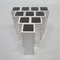 Tubes creux en aluminium T5 T6 6061 6063 personnalisés Tubes rectangulaires carrés en aluminium extrudé Tube carré en aluminium