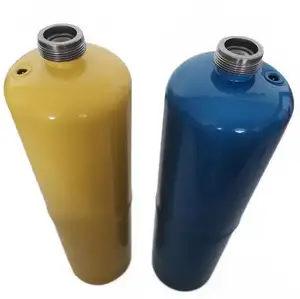 Cilindro de gas refrigerante desechable de soldadura de acero vacío de 1kg para certificado CE R134A