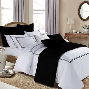 ผ้าปูที่นอนผ้าซาตินผ้าฝ้ายระบายอากาศได้ดีหลากสีสำหรับโรงแรม - Product Image 2