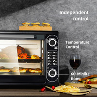 Four électrique intelligent 48L Grande capacité Métal Multifonctionnel pour usage domestique - Cuisson Convection Toast Export Transfrontalier