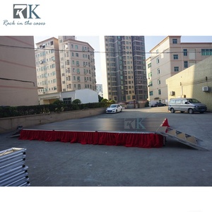 Escenario cuadrado de altura ajustable con faldas Escenario de plataforma de configuración rápida - Product Image 2