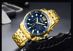 Men's sports watch multi-functional chronograph quartz <b>wristwatch</b> versatile for business and casual occasions - Product Image 4