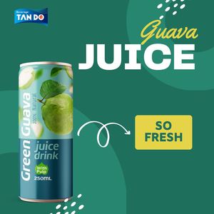 Boisson Tropi Juice 330ml en canette aluminium, 100% purée de fruits, faible en gras, stérilisée, fraîchement pressée, saveurs mangue, fruit de la passion, pastèque - Product Image 5
