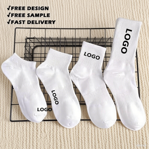 Toptan lüks atletik OEM Logo pamuk sıkıştırma spor çorapları özel tasarlanmış yaz rahat masaj çorap hiçbir adedi - Product Image 1