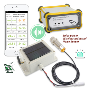 Sistema de alarma con software Instrumento de medición de ruido Sensor de ruido industrial inalámbrico de energía solar - Product Image 6