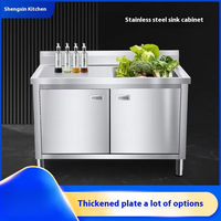 Évier de cuisine commercial en acier inoxydable et table en bois pour restaurants hôtels et bars gaz/électricité capacité 8-9L
