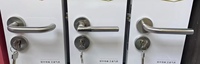 Serrure de porte minimaliste en alliage de zinc, magnétique et silencieuse, pour chambre et salle de bain