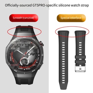 Bracelet en silicone respirant de haute qualité, réglable avec boucle à ardillon, 22 mm, sport et mode, pour montre connectée - Product Image 2