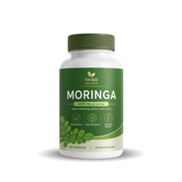Capsules de Moringa Oleifera en marque privée, superaliment vert, complément alimentaire pour adultes, capsules de Moringa en marque privée