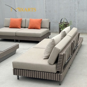 Conjunto de Sofás Dobles de <span class=keywords><strong>Madera</strong></span> de Teca para Exteriores, Lujosos, Duraderos y Cómodos, para Jardín, Parque u Hotel - Product Image 5