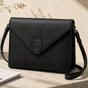 Sac bandoulière homme en cuir PU, style enveloppe, messager, fin, décontracté, pour affaires, quotidien, voyage, OEM ODM - Product Image 4