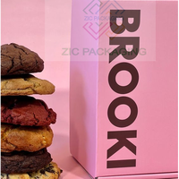 Emballage de luxe pour biscuits, emballage alimentaire pour gâteaux sucrés, boîte en papier pour beignets