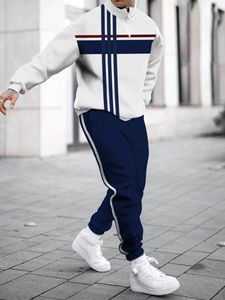 En stock: Conjunto deportivo de invierno de fábrica, 100% algodón, sudadera con capucha, pantalón de manga larga, corte recto, combinación de colores, talla grande. - Product Image 3