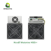 Serveur de minage Bitcoin d'occasion Whatsminer M50S++ 156T à haut taux de hachage, nouveau M50S+ 130T 132T M50S 124T 126T Asic BTC Miner