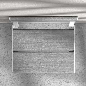 Panca Portascarpe Pieghevole in Lega di Alluminio e Legno da Parete con Vano Portaoggetti per Ingresso, Bagno e Corridoio - Product Image 3