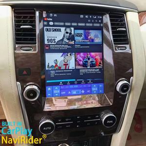 Lecteur vidéo multimédia de voiture GPS pour Nissan Patrol 2014 2010-2018 Infiniti QX80 Écran radio Navigation Stéréo CarPlay sans fil - Product Image 1