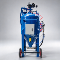 Machine de sablage automatique rotative pour le traitement par sablage de surfaces de pièces en série