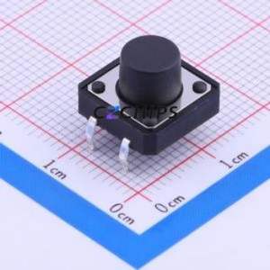 TSA121G80-250 Tactile Switch Through hole Component (THT) Switch Single Pole Single Throw Round Button 2.5N Through Hole - Product Image 1