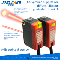 Capteur photoswitch à suppression de l'arrière-plan tacheté BX-202H 302H, la sensibilité n'est pas affectée par la couleur
